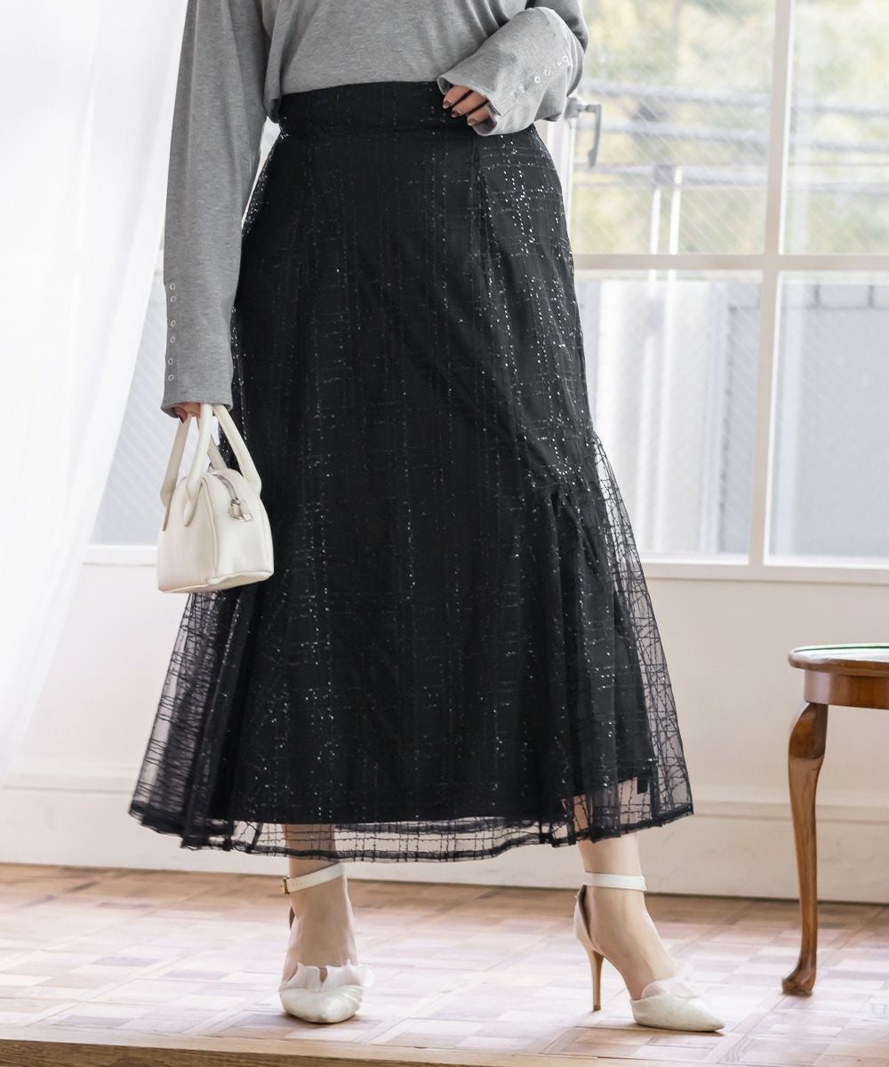 ANDREA&Co スパンコールフレアスカート　ブラック スパンコールフレアスカート – ANDREA&Co.