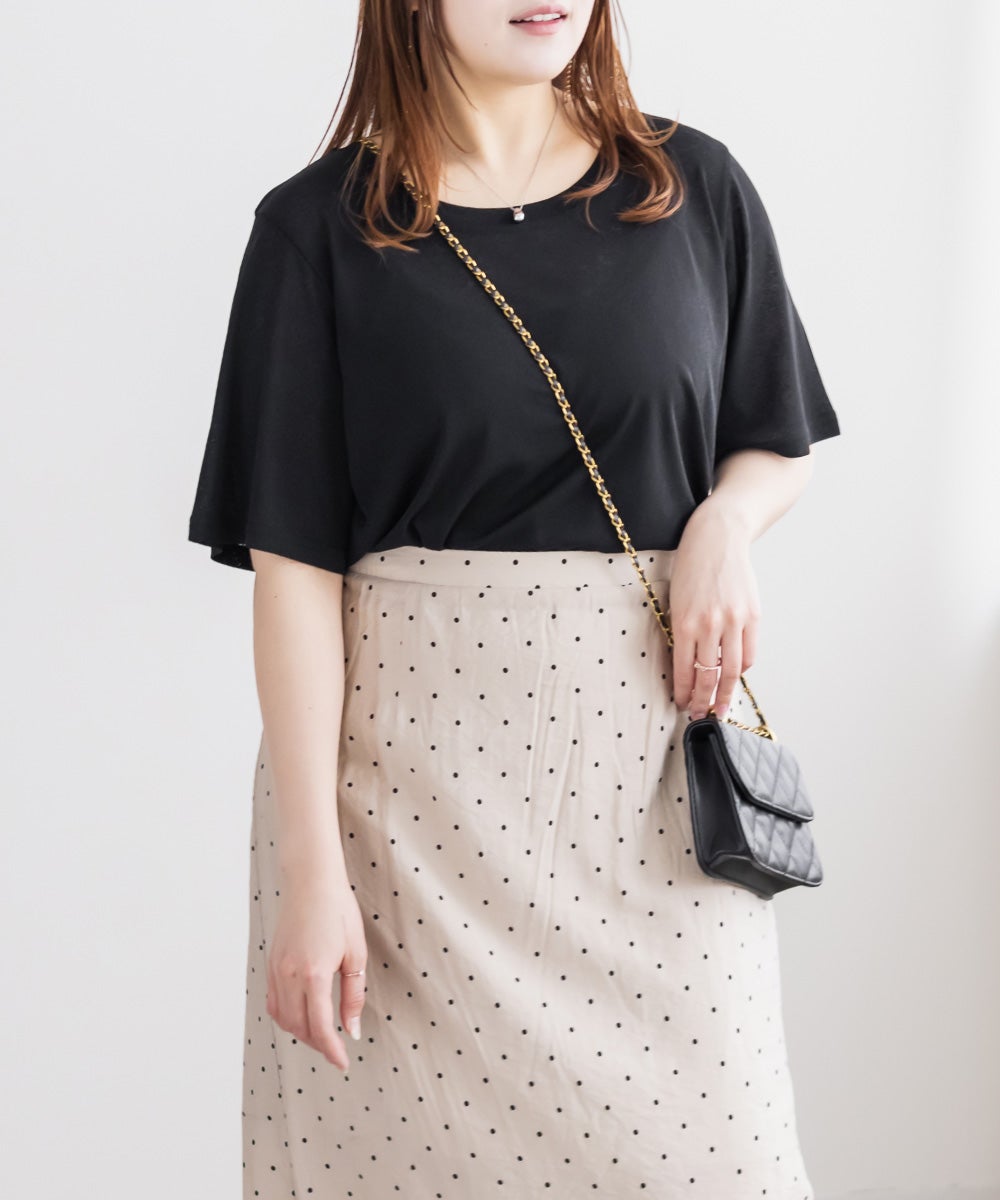 CLETTEオリジナルベーシック半袖シアーTシャツ | 大きいサイズ