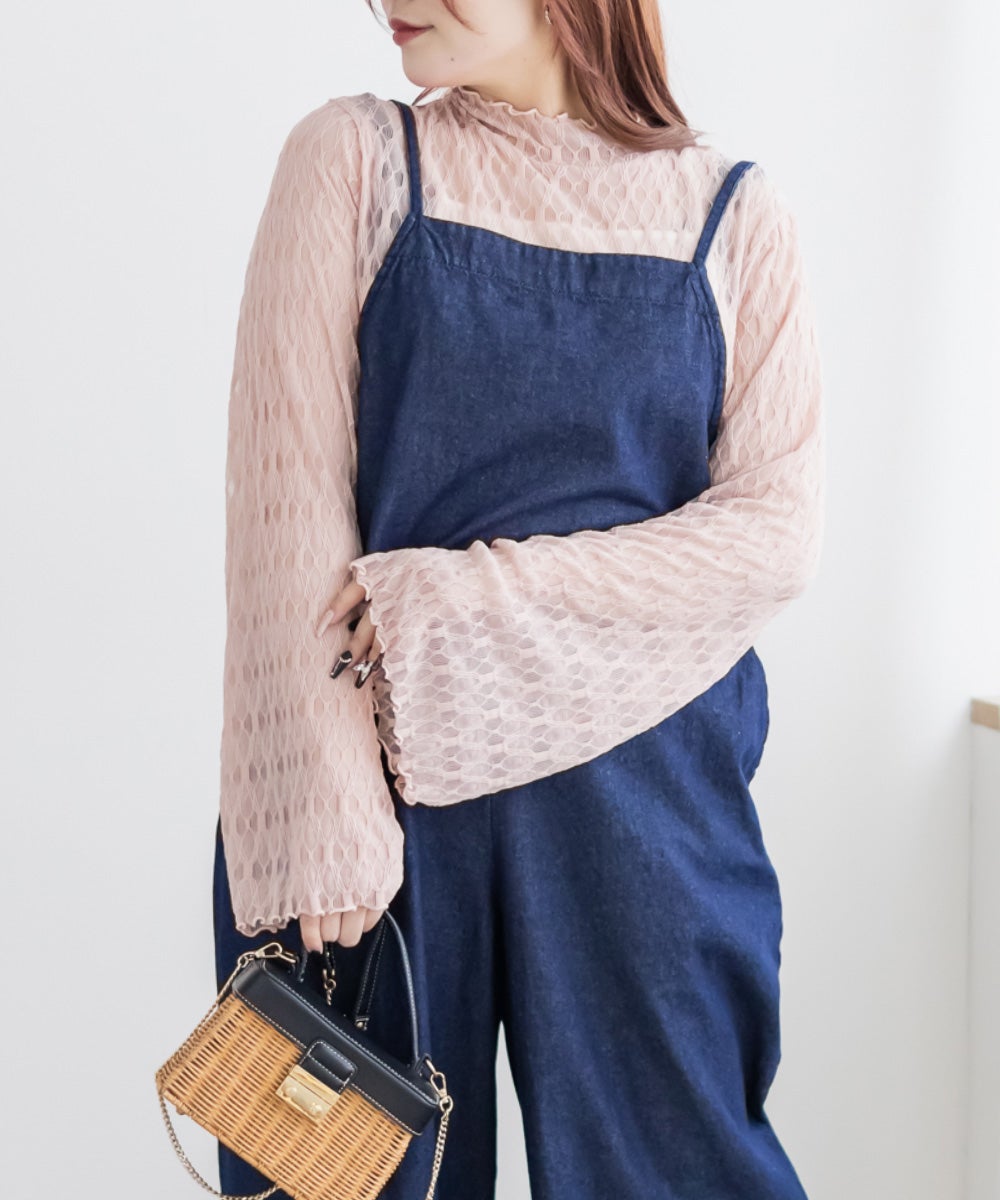 リボンデニムサロペット | 大きいサイズ レディース専門店 CLETTE