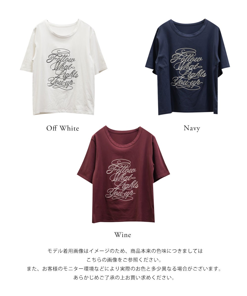 CLETTEオリジナルロゴ刺繍Tシャツ | 大きいサイズ レディース専門店