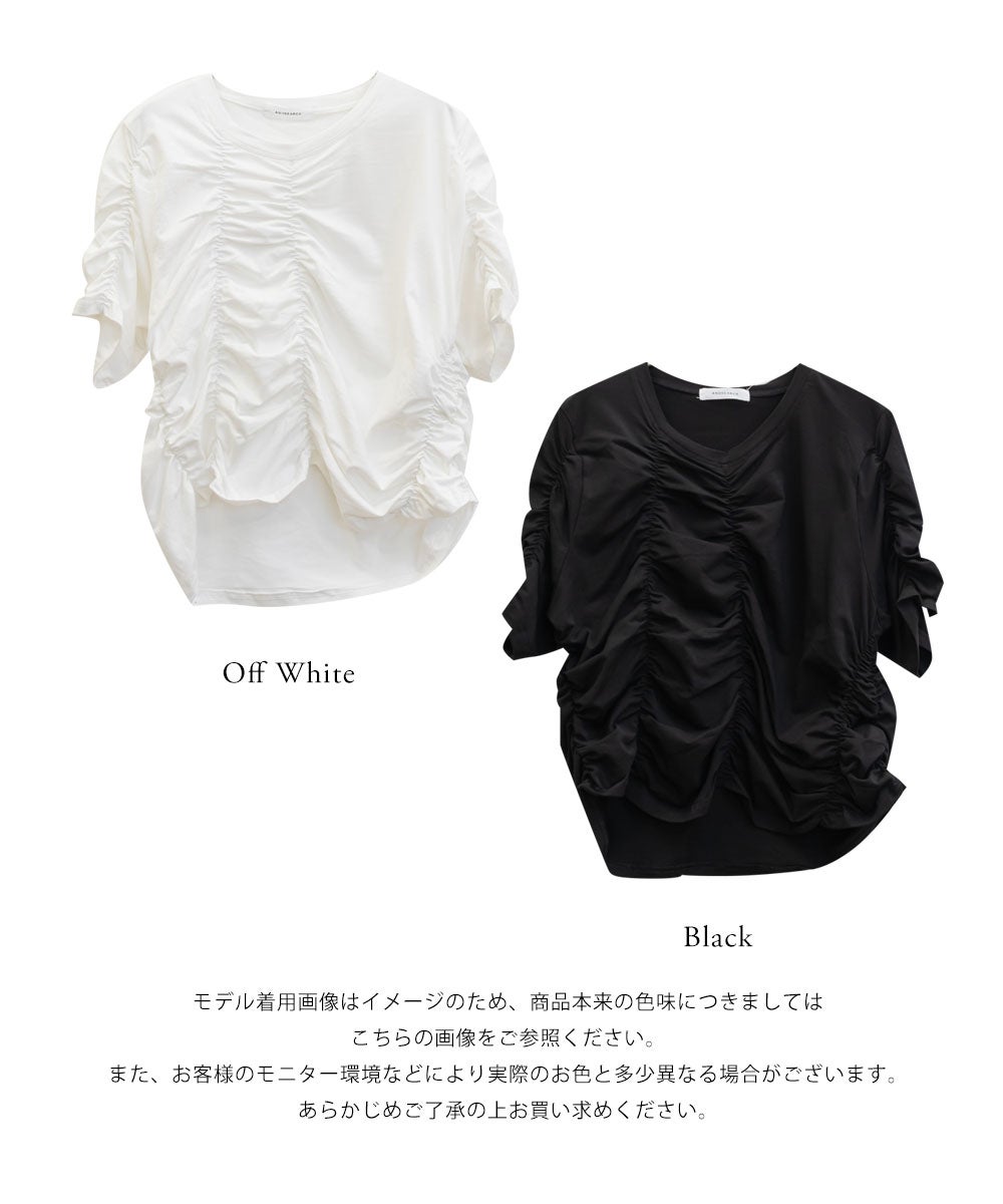 アシンメトリーシャーリングTシャツ | 大きいサイズ レディース専門店